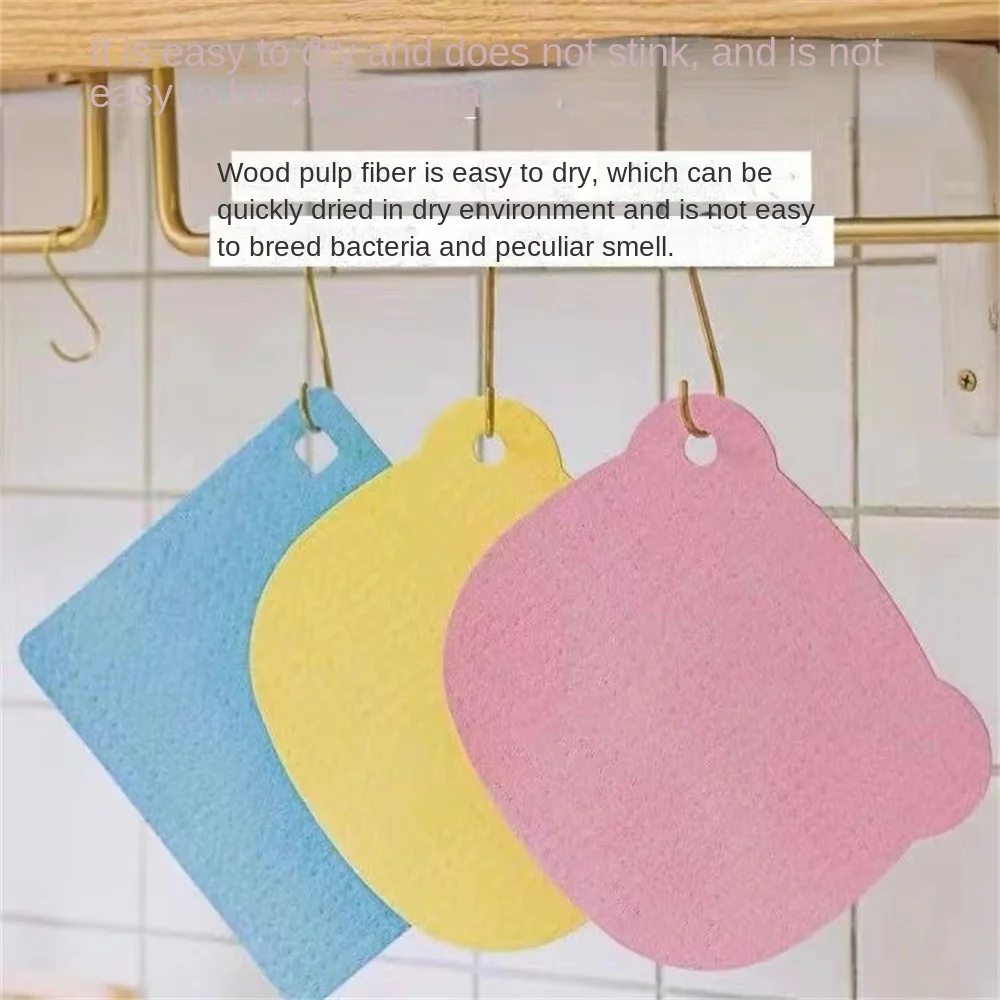 

Kitchen Cleaning Rag Does Not Occupy Oil Seamless Sponge Scouring Cloth Daily Necessities Special Absorbent Wipe Cloth