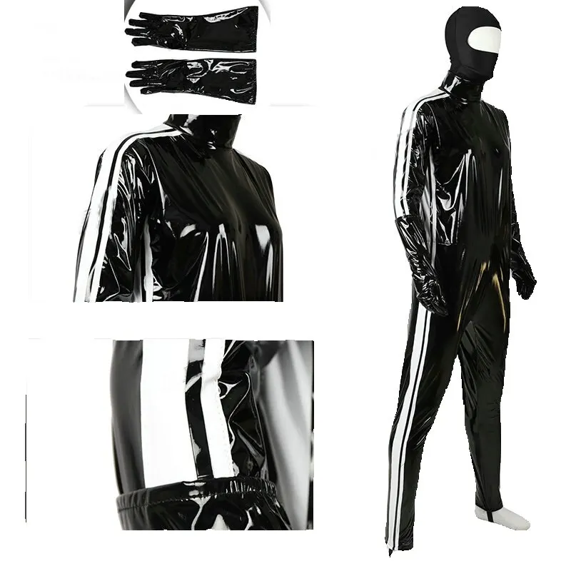 Маскарадный Райдер Камен Вождение нижнее пальто эластичные ПУ боди косплей