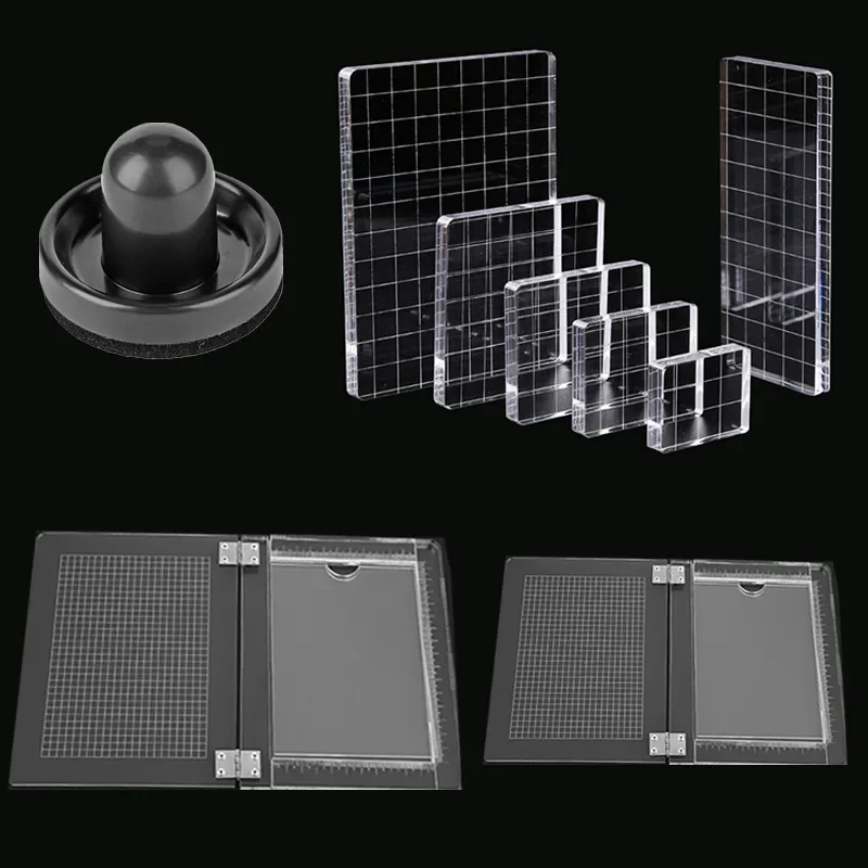 

Useful Stamping Pressure Tools With Stamping Platform Clear Acrylic Stamp Block Scrapbooking Crafts Cards Precision Press Tools