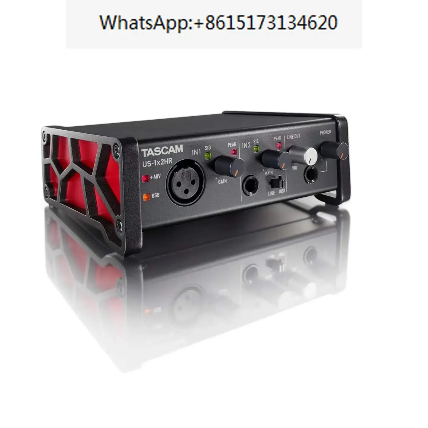 Tascam us-1x2 HR us-1x2HR Универсальный аудиоинтерфейс USB высокого разрешения с 2 входами (1