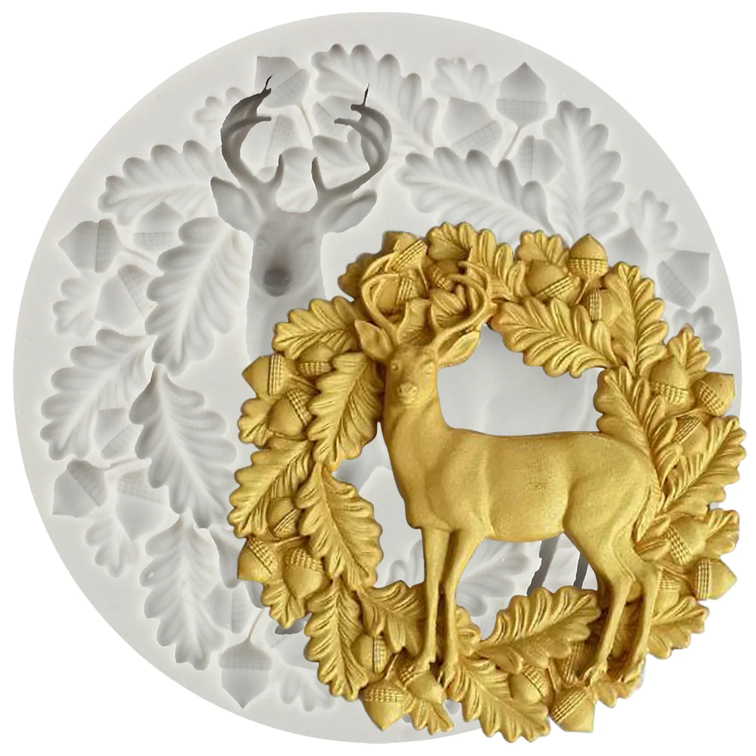 

Силиконовые формы для выпечки Mujiang Рождественская тема