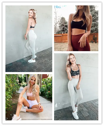 CRZ YOGA Women's Light Support Cross Back Wirefree Removable Cups Yoga Sport Bra