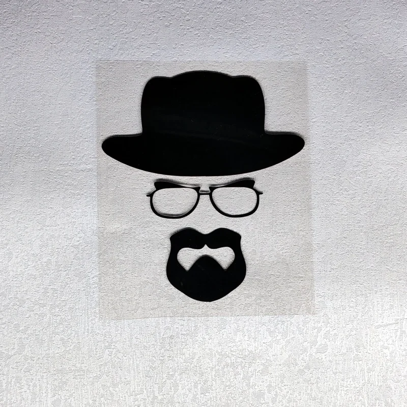 Фото Автомобильные наклейки Breaking Bad Walter White Heisenberg, забавные светоотражающие наклейки для крышки топливного бака, козы, мотоциклов, автостайлинг №1