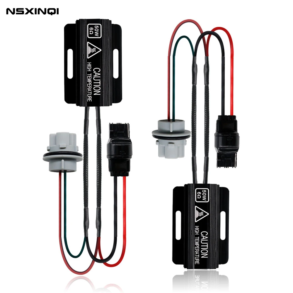 

2 шт., автомобильный радиатор T20 7440 W21W 50 Вт 6 Ом