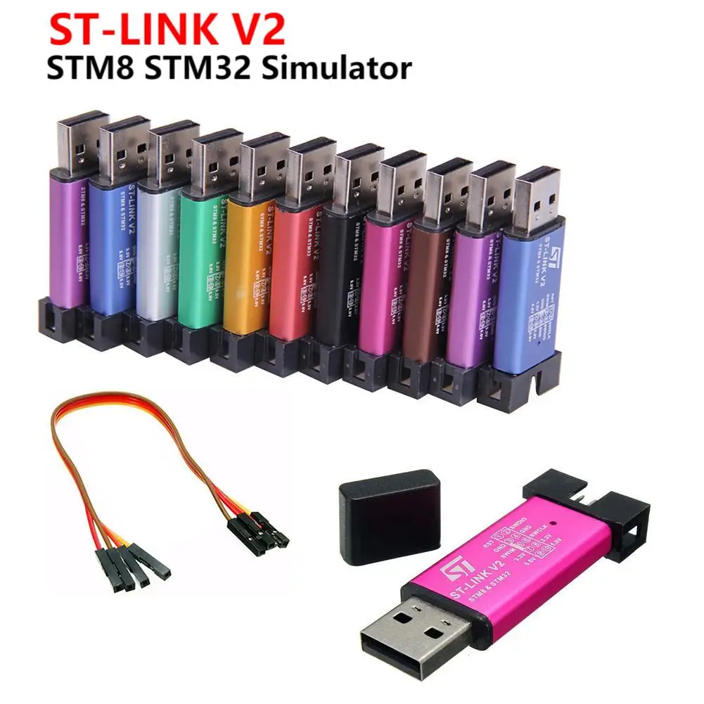 

1 шт. ST LINK Stlink ST-Link V2 Mini STM8 STM32 симулятор загрузки программатора программирования с индикатором обложки для arduino