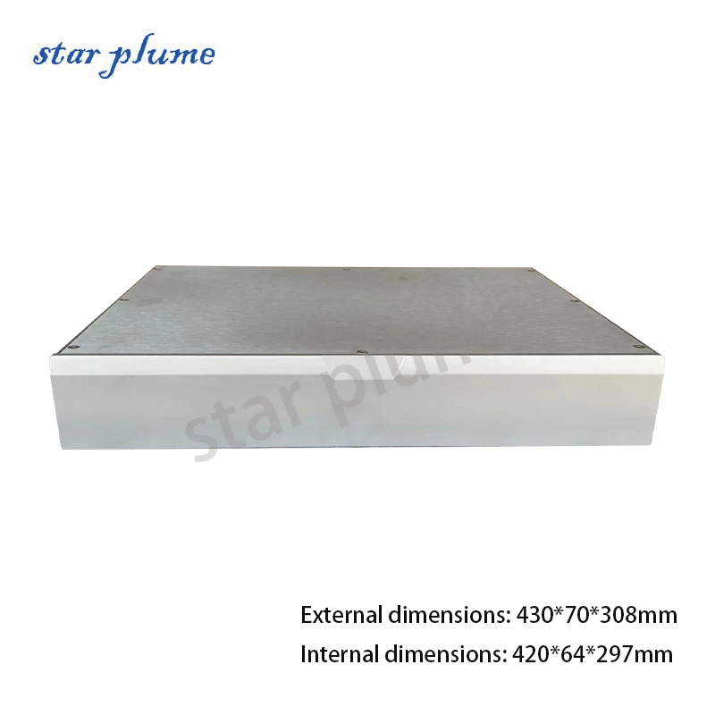 Алюминиевый усилитель мощности 430*70*308 мм