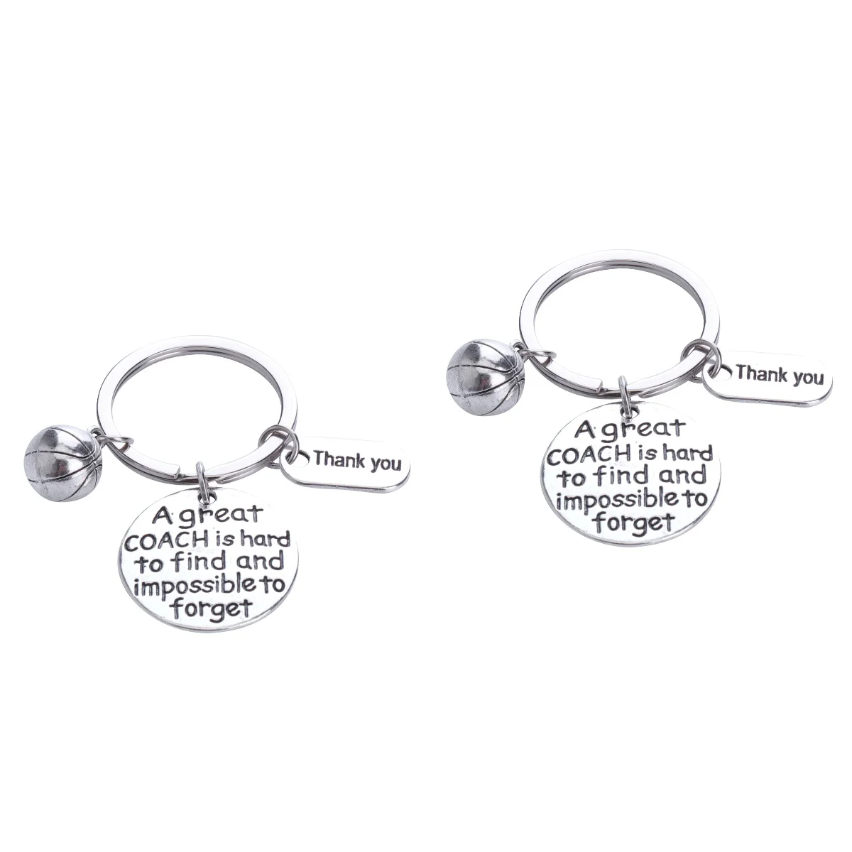 

2 Pc Soccer Ball Keychain Graduation European American Creative Keyring Gift Rings Lovers