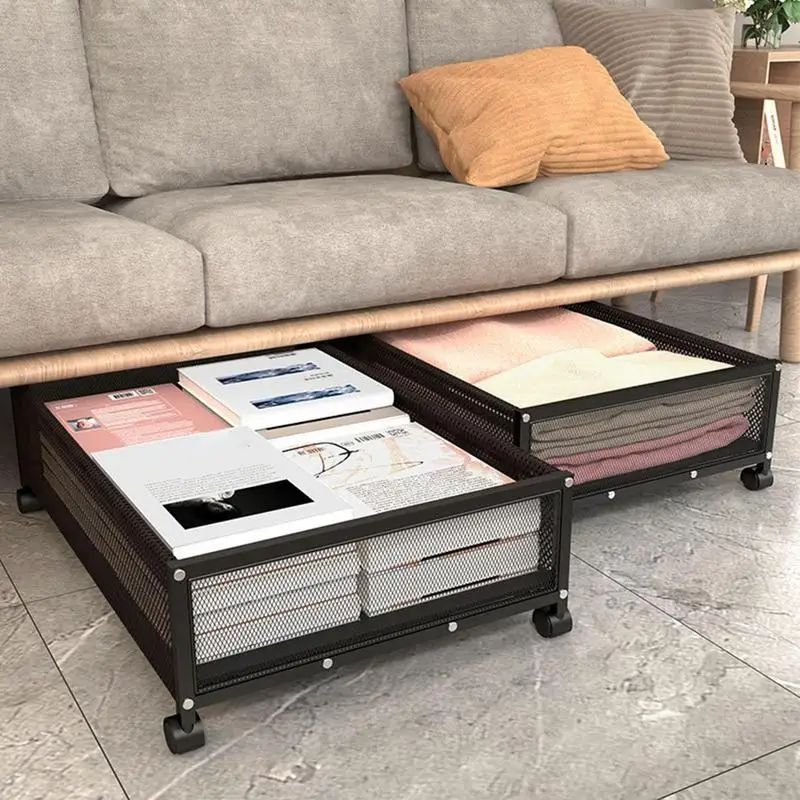 

Universal Under Bed Storage Organizer High Quality Carbon Steel Underbed Box Multipurpose Drawer Containers For Store Clothes