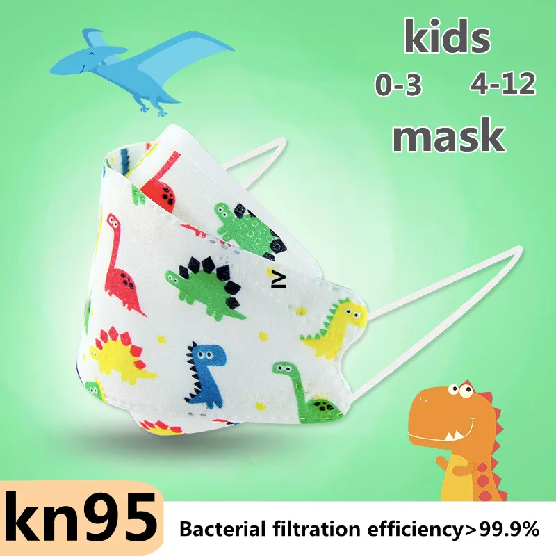 

Children's Kn95 Mask 3d Printing Anti-virus Face Mask Fish Mouth Type Cubrebocas Disposable Kids Face Mask 0-3 Years Old
