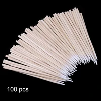 100pcs cotton disposable stick clean tool for airpods earphone phone charge port