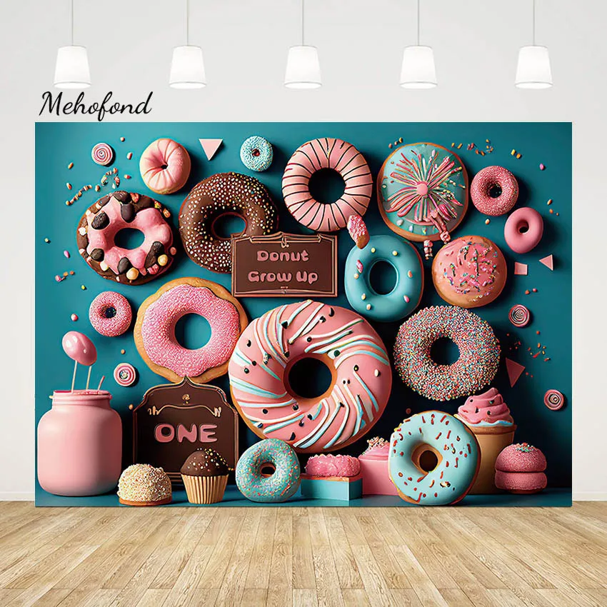 

Mehofond конфеты бар пончики фотография Фон дети день рождения торт разбивать фон леденец Мороженое декорация Фотостудия