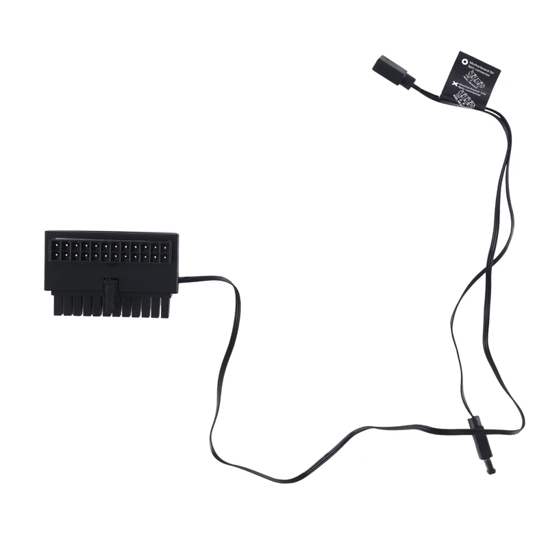 

HOT-ATX 24 Pin до 90 градусов адаптер питания 5V ARGB материнская плата блок питания кабель соединитель монтажный модульный