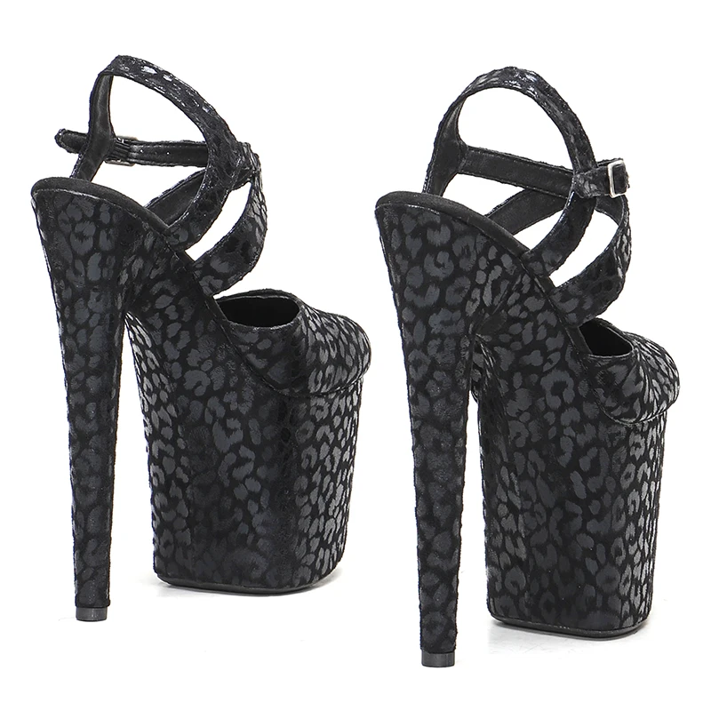 Leecabe 20CM/8Inch Women's Platform Sandals  party High Heels Shoes Pole Dancing Shoes