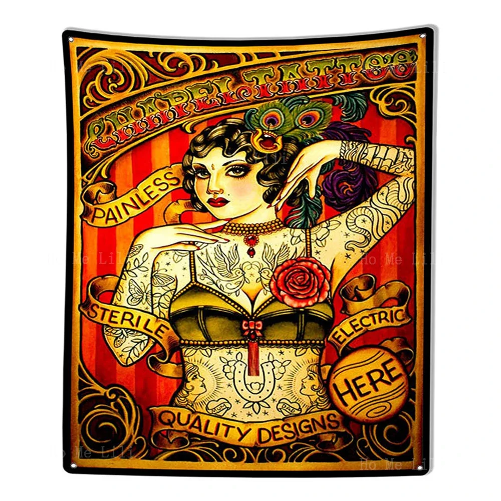 Арт-нуво Ретро татуировки тела в винтажном стиле Красивые японские розы Sailor Santa