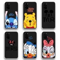 mickey mouse stitch donald winnie the pooh phone case for samsung galaxy s21 plus ultra s20 fe m11 s8 s9 plus s10 5g lite 2020