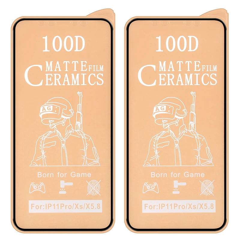 

10PCS100D Ceramics Film Matte Screen Protector Frosted Full Cover For iPhone 14 Pro Max 13 Mini 12 11 XS XR X 8 7 6 Plus SE