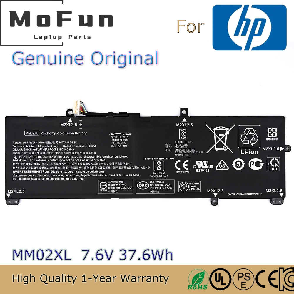 Совершенно новый оригинальный MM02XL 7 6 В Вт-ч Аккумулятор для ноутбука HP Pavilion