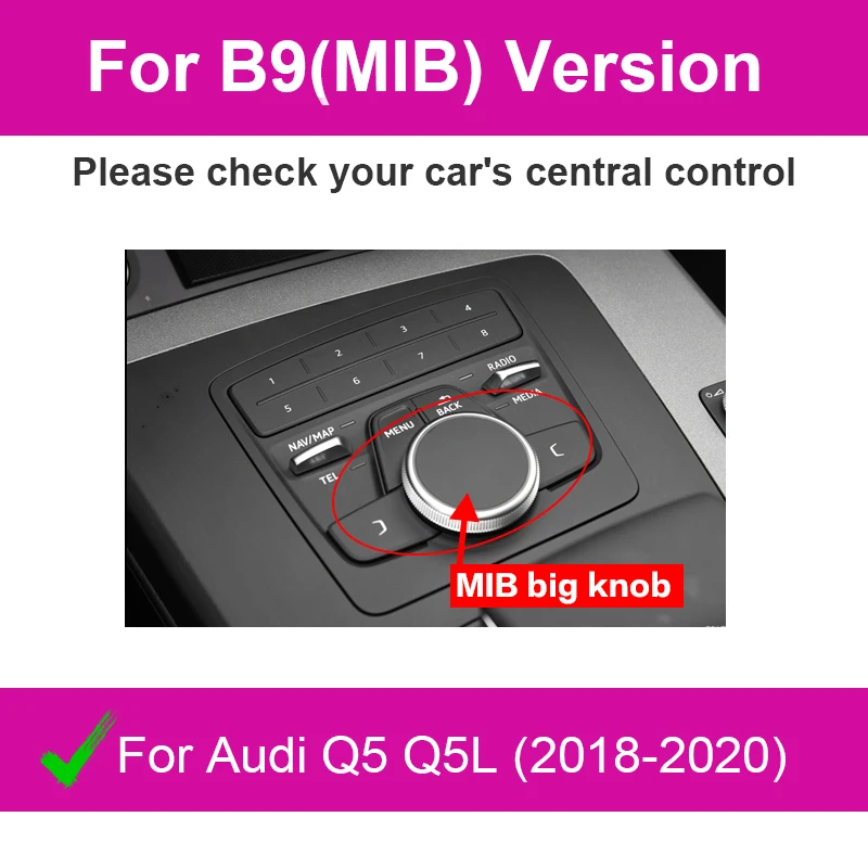 

Беспроводной интерфейс CarPlay Android Auto для Audi Q5 Q5L 2010-2020, с навигацией AirPlay Mirror Link после функций CarPlay