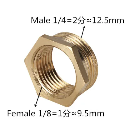 

Медный резьбовой переходник 1/8 1/4 3/8 1/2 3/4 F To M