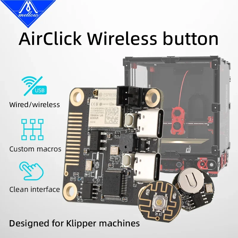 Мягкая кнопка Airclick аксессуары для 3D-принтеров Klipper быстрый контроль сделай сам