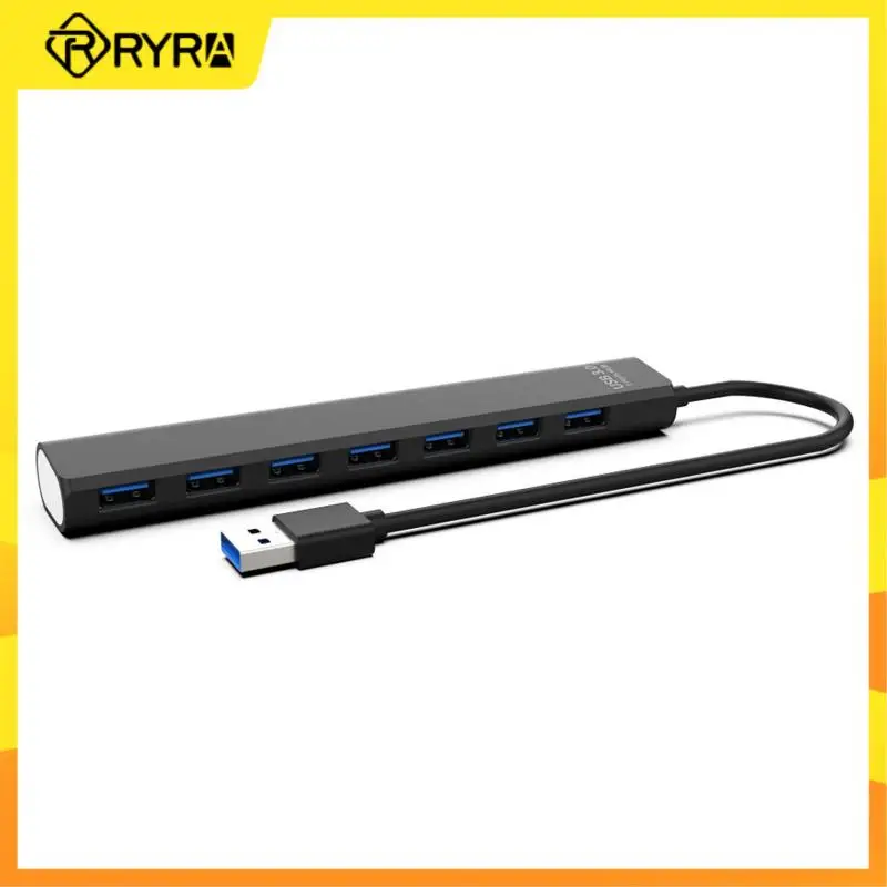 

RYRA 7 Ports USB 3.0 HUB Multi Splitter OTG Power Adapter High Speed USB 3.0 Type C Expander For Macbook PC Computer Accessories