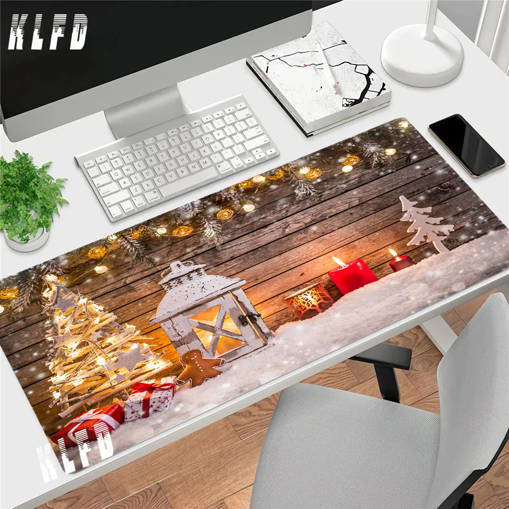 

Christmas Decoration Mouse Pad Santa Tree Gifts Desk Mat Large Size 40x70cm Gamer Keyboard Mousepad Carpet Computer Laptop Pads