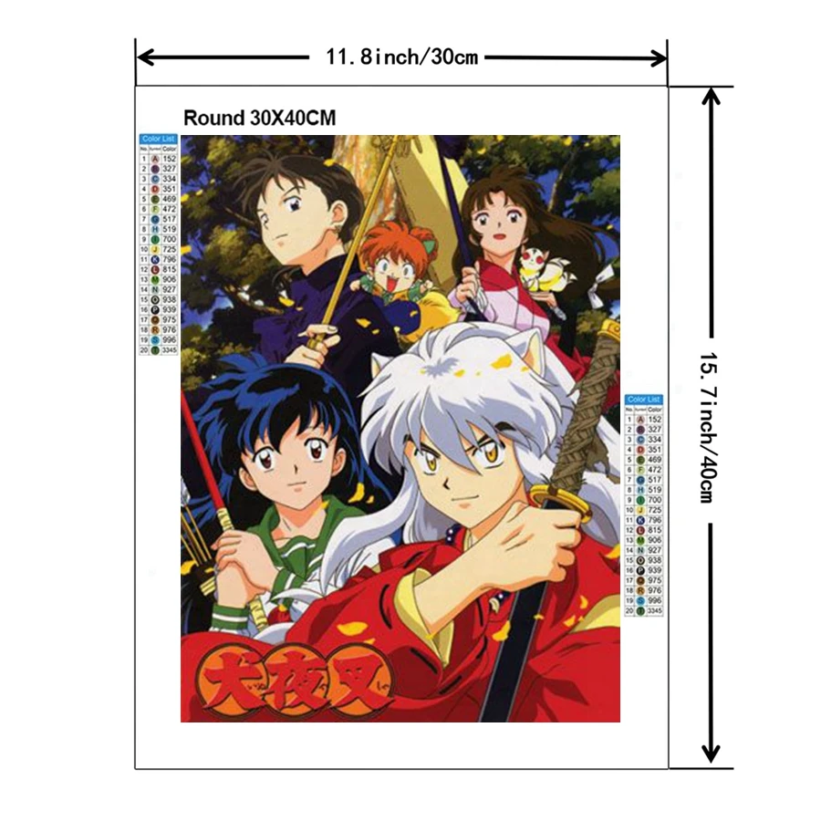 Алмазная картина Inuyasha полный набор