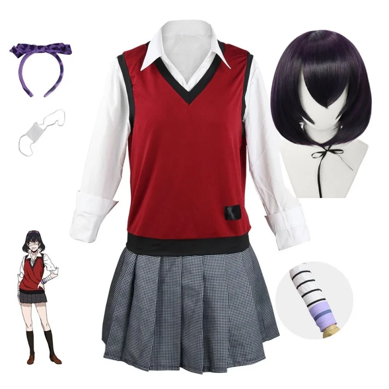 

Anime Kakegurui Costume Ikishima Midari Cosplay Compulsive Gambler Clothes