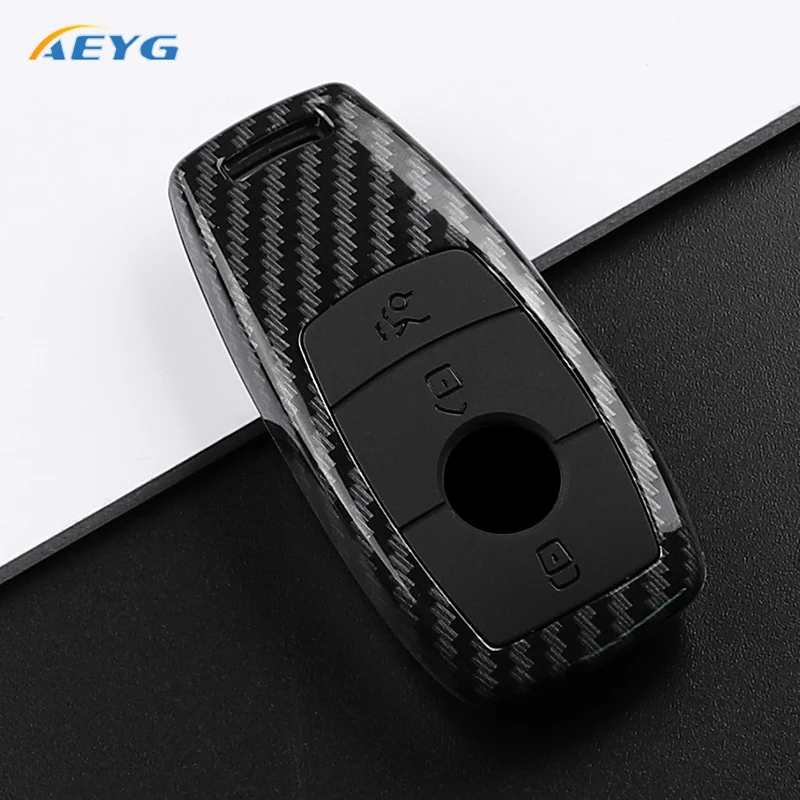 Чехол для ключа автомобиля из углеродного волокна ABS для Mercedes Benz A C E S G Class W177 W205 W213 X167 W222 CLA GLE GLB GLS AMG Maybach