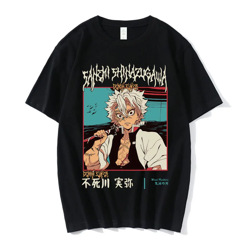 

Футболка мужская с коротким рукавом и принтом из аниме «рассекающий демонов»