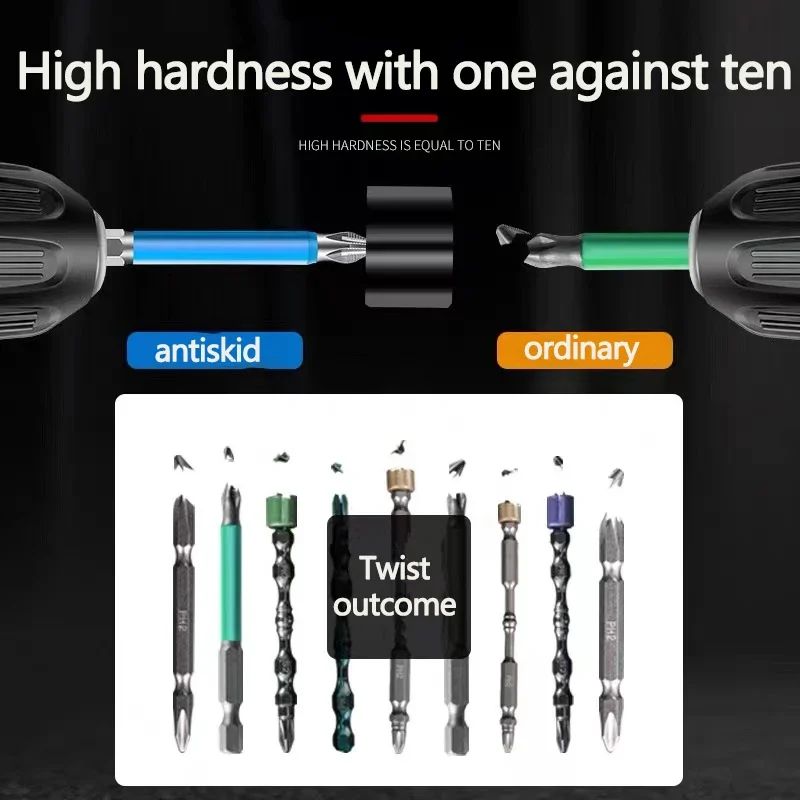 Набор отверток синего цвета с кожаным кольцом комплект из 50 мм магнитных насадок