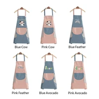 women men household aprons fashion waterproof oil proof polyester neck apron durable kitchen aprons