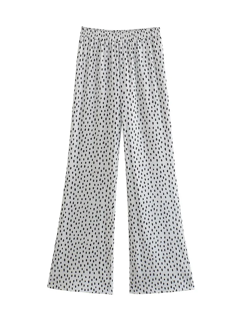 Пикантный комплект из двух предметов в горошек женский летний элегантный костюм