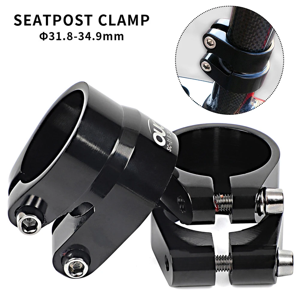 

MTB Bicycle Seatpost Clamp 31.6mm/ 34.9mm Double Layer Fixation Aluminum Alloy Road Bicycle Seat Post Clamp Cycling Parts