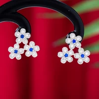 godki brand new trendy original shiny cute flowers earrings for women girl daily high quality japanese korean gothic accessories