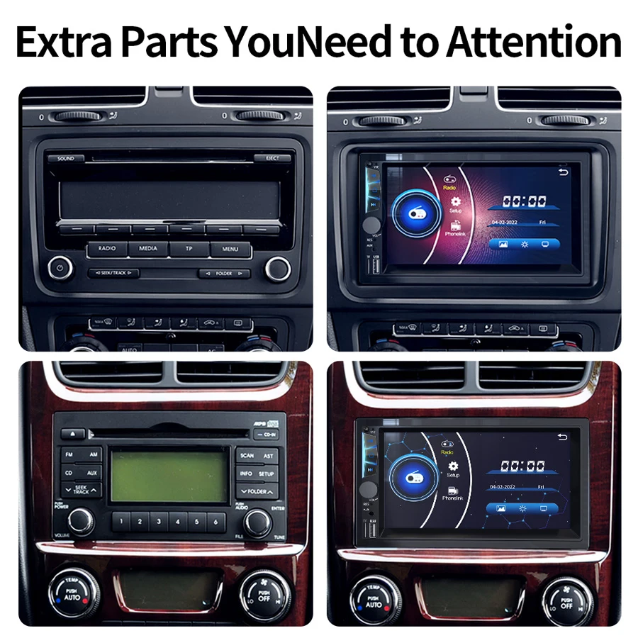 Автомагнитола 2DIN для Nissan Toyota Volkswagen 7 дюймов Android Bluetooth FM-радио поддержка камеры
