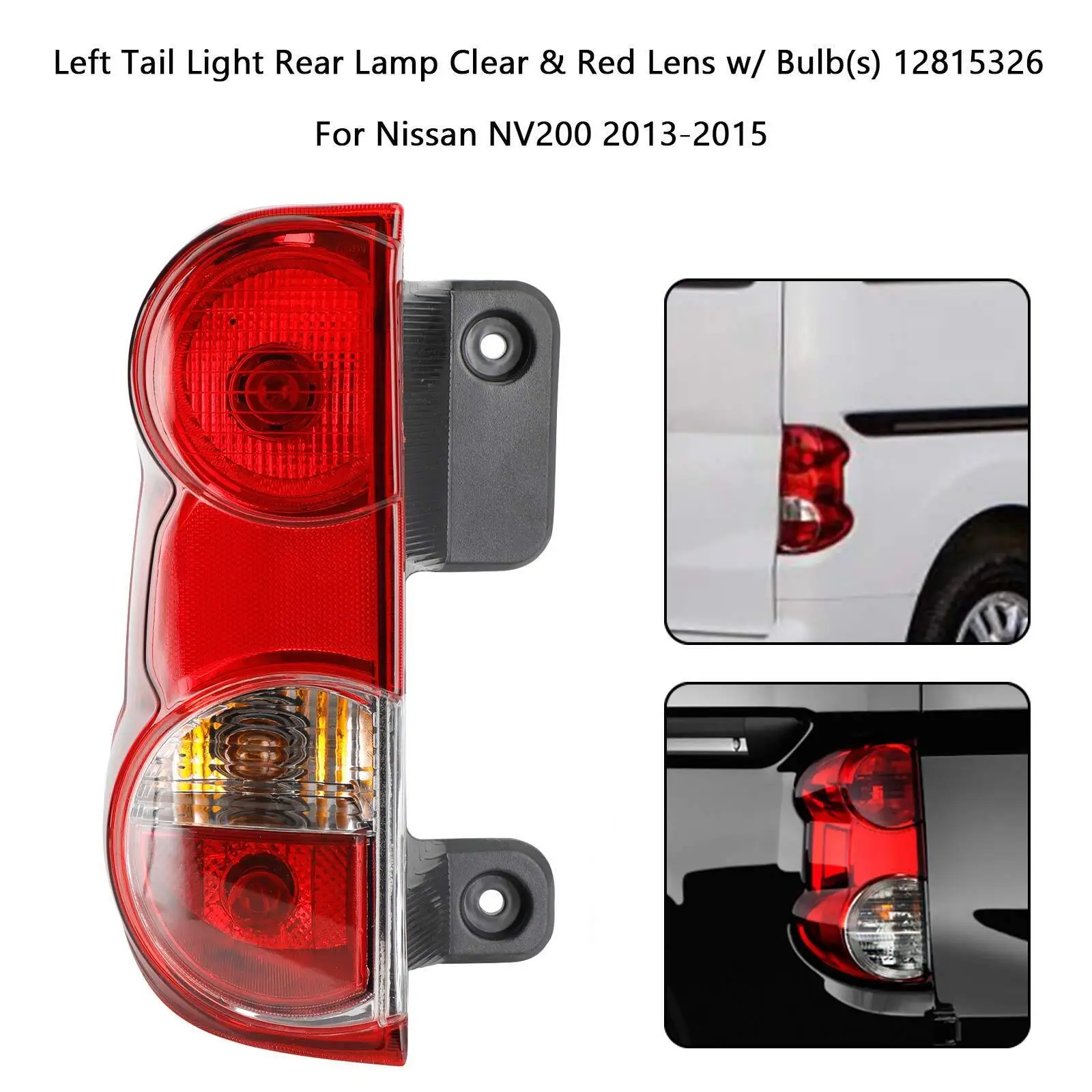Линза заднего фонаря левого с лампочками(а) 12815326 Для Nissan NV200 2013-18