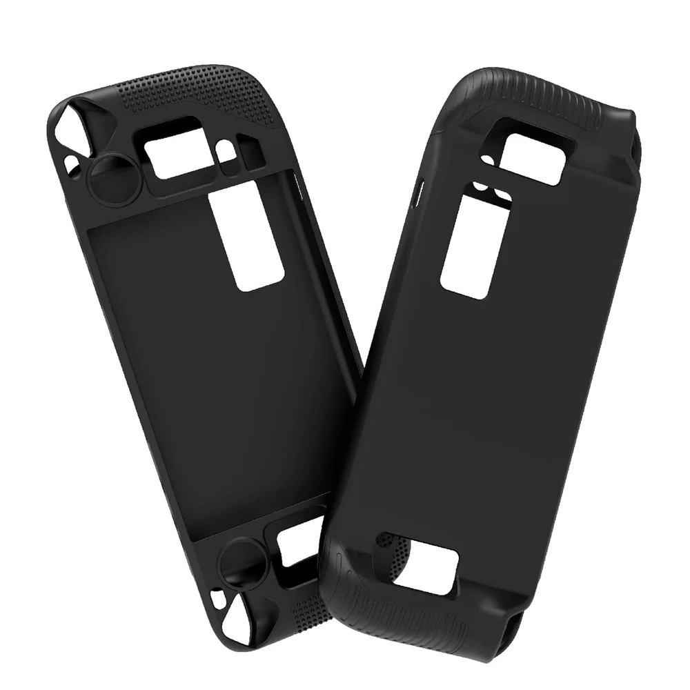 

For Steam Deck Anti-slip Particles Game Console Silicone Protective Cover for Steam Deck Protective Case Shell