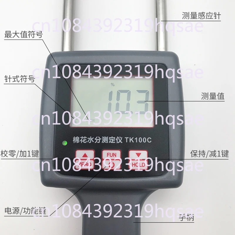 Тестер TK100C для быстрой Влажности Хлопка измеритель влажности хлопка и льна