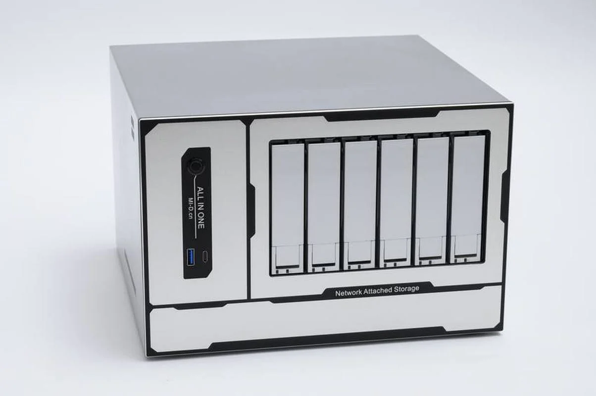 

2022new 6-bay, отечественный NAS MATX черный Qunhui файл сервер A4 шасси 1 заказ