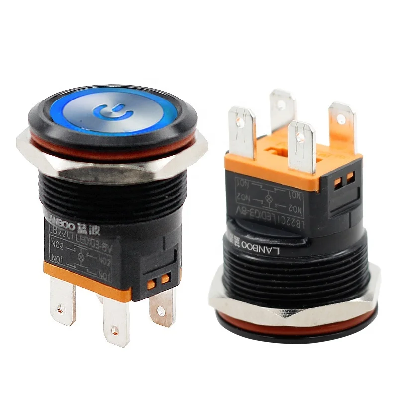 

ONEGOL Best Price Now 25MM Long Mechanical Life Metal Push Button Switch