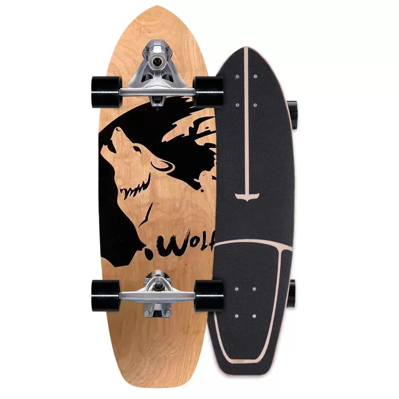 76CM Deck Land Surf Skate Board CX7 Surfskate Complete Longboard Outdoor Carving Pumping Board Maple Sport Surf Skateboard