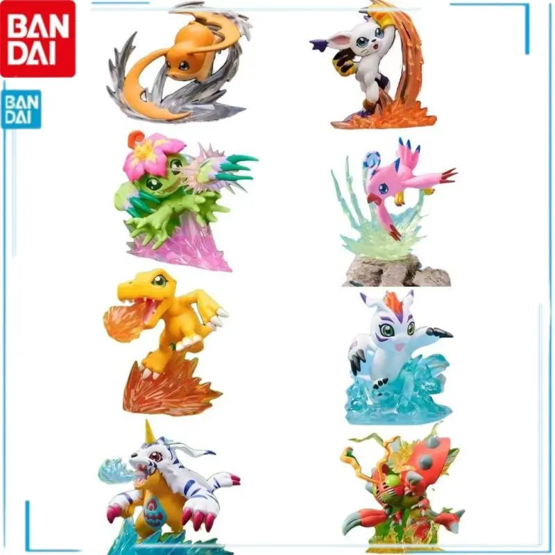 

Genuine BANDAI Digimon Adventure Agumon Gomamon Gabumon Tailmon Piyomon Palmon Tentomon Patamon Kids Toy Christmas Gifts