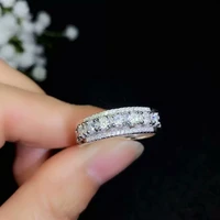 moissanite ring 925 sterling silver beautiful thread diamond ring fashion jewelry sales with free shipping clearance sale