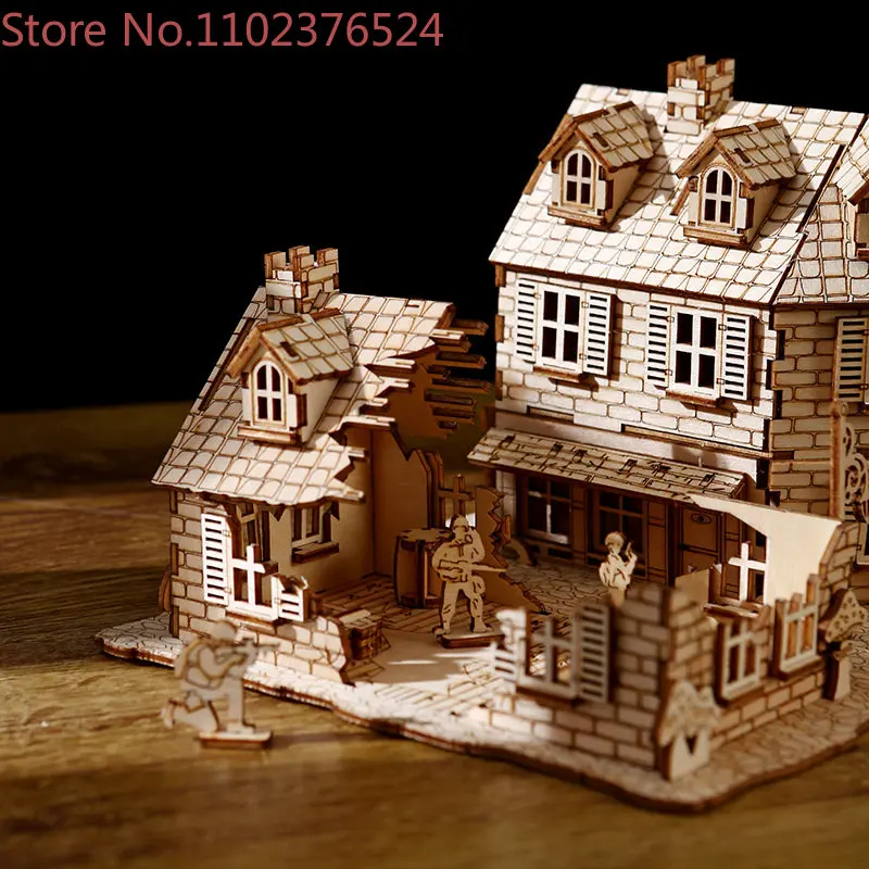 

War series wooden three-dimensional toy puzzle puzzle for children and teenagers