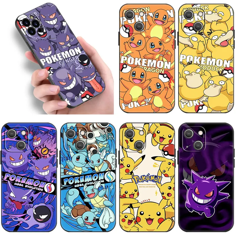 Чехол P-Pokemon Gengar черный цвет для OnePlus Nord CE4 CE3 CE2 Lite 2T N30 N10 12R 11 10T Ace 3V 2V 2 9RT 9Pro