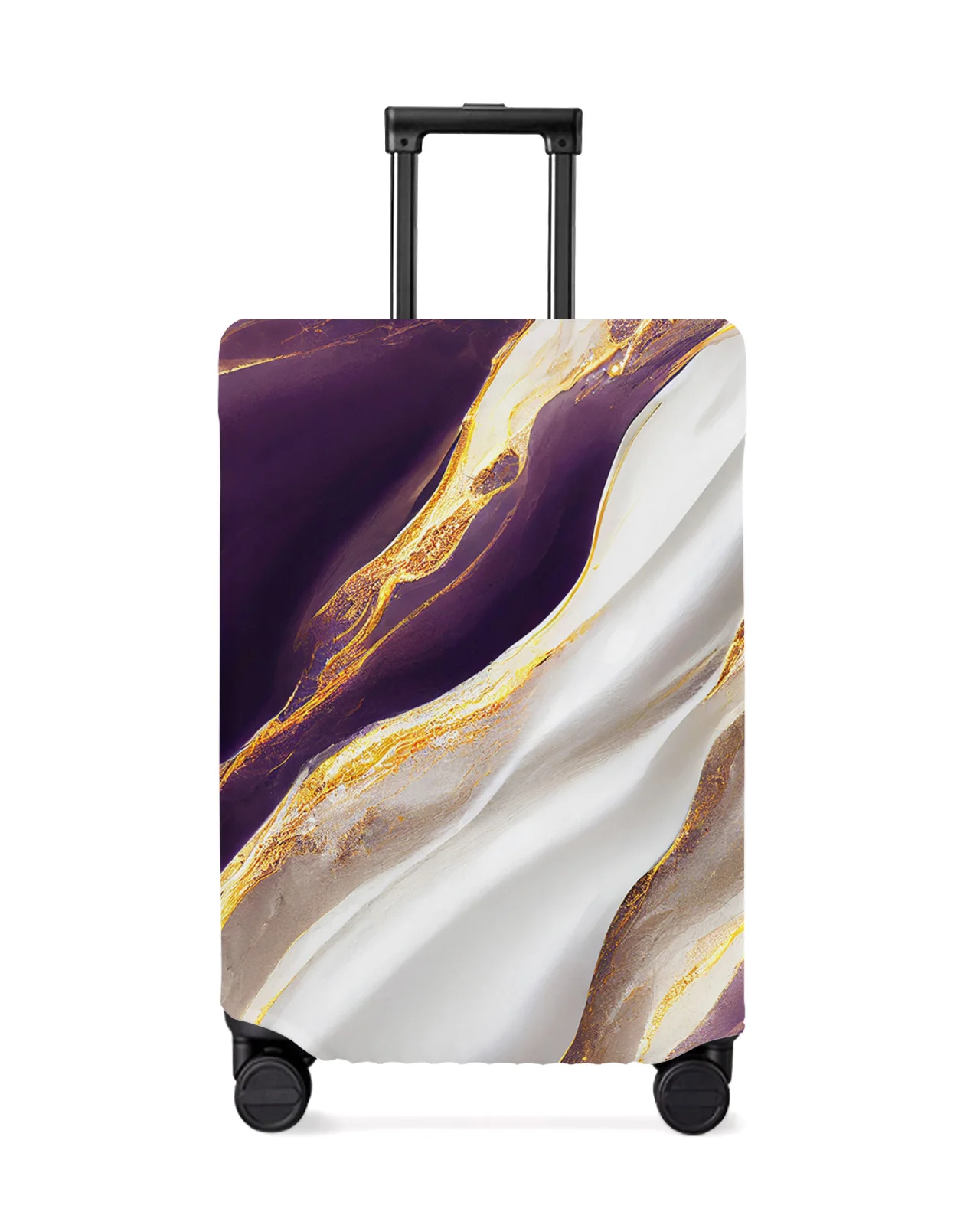 

Marble Texture Purple Travel Luggage Cover Elastic Baggage Cover For 18-32 Inch Suitcase Case Dust Cover Travel Accessories