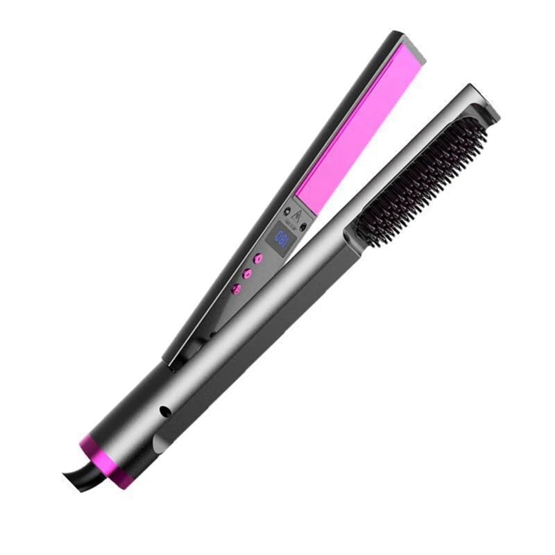 

Curling Wand Negative Ion Hair Straightening Comb Hair Curler Tourmaline Ceramic Hair Curling Hair Tools,EU Plug