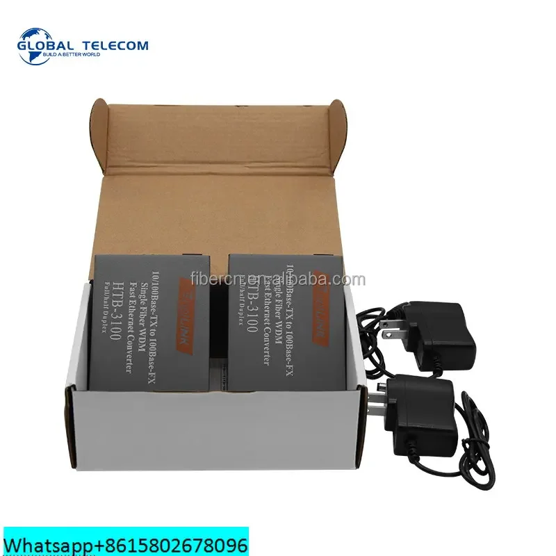 Медиаконвертер Netlink 10/100M одномодовый волоконный WDM Ethernet-конвертер