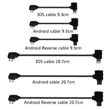 Cable de datos OTG control remoto a conector de tableta de teléfono Conector Micro USB tipo C IOS extender para DJI Mavic MINI/MINI SE/Pro/Air/Mavic 2